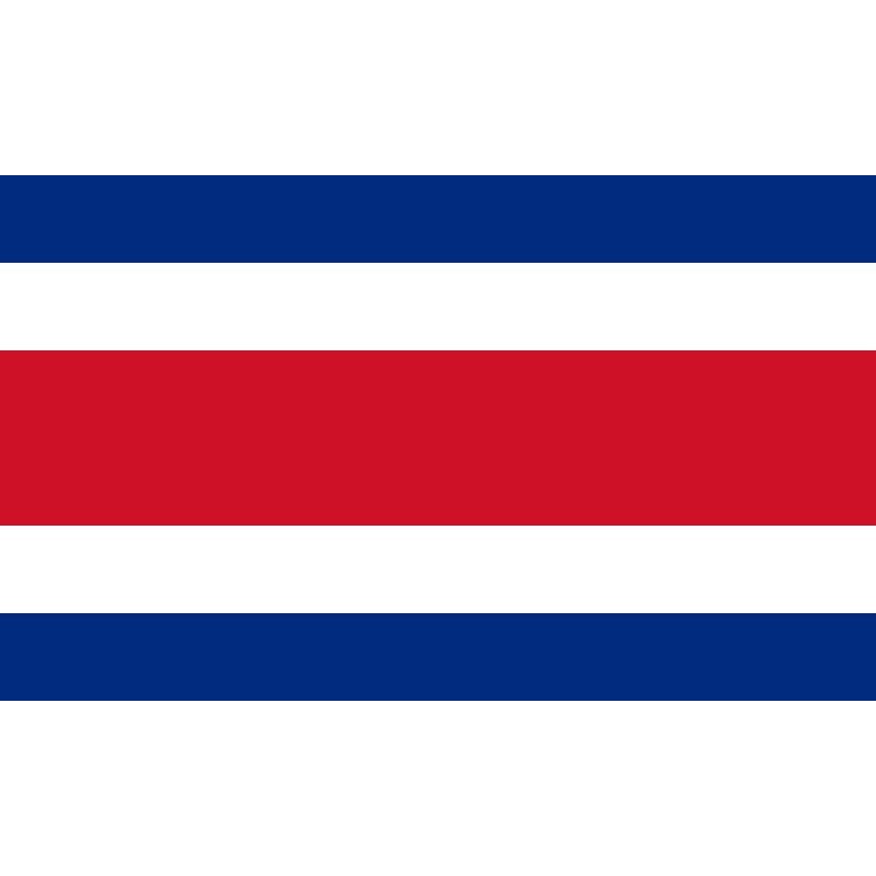 drapeaux imprimés Costa Rica
